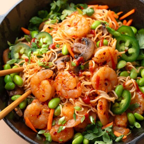 Spicy Shrimp Noodle Bowls