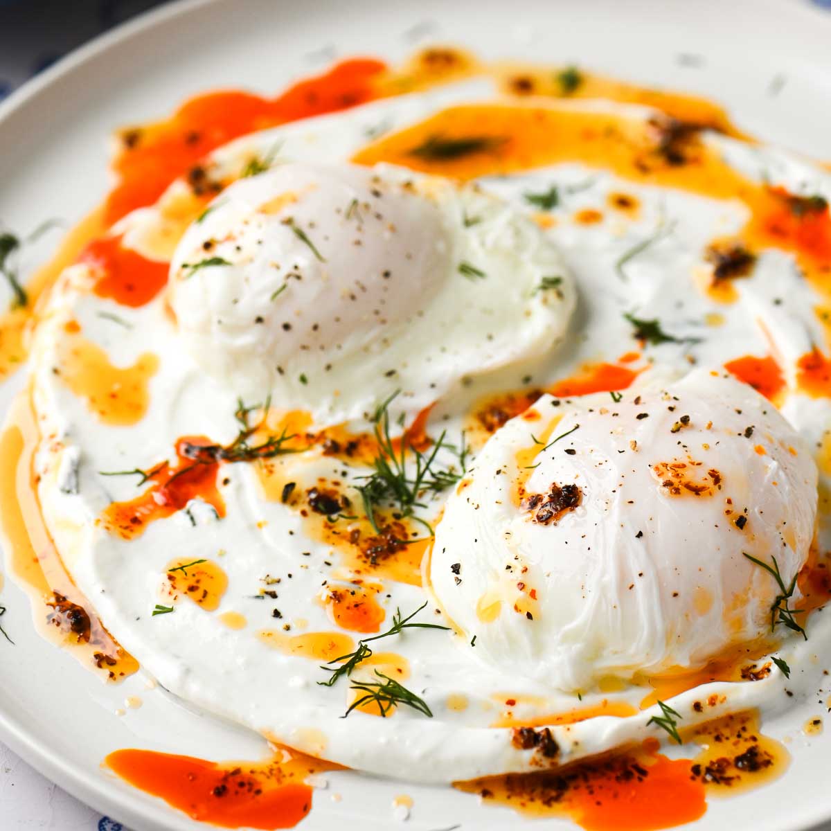 Poached Eggs with Chili Butter