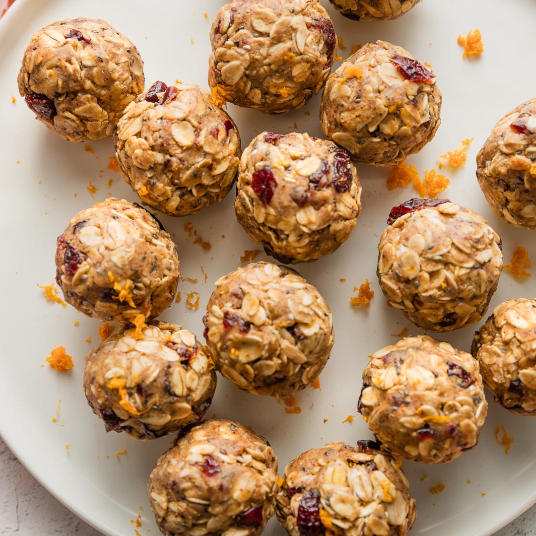 Cranberry Orange Protein Bites