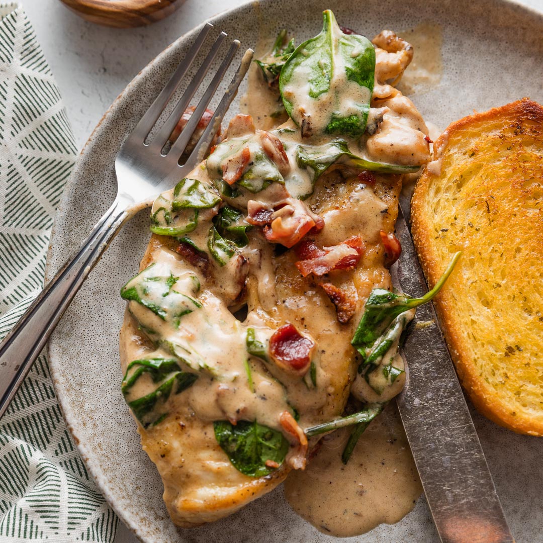 Balsamic Chicken with Spinach