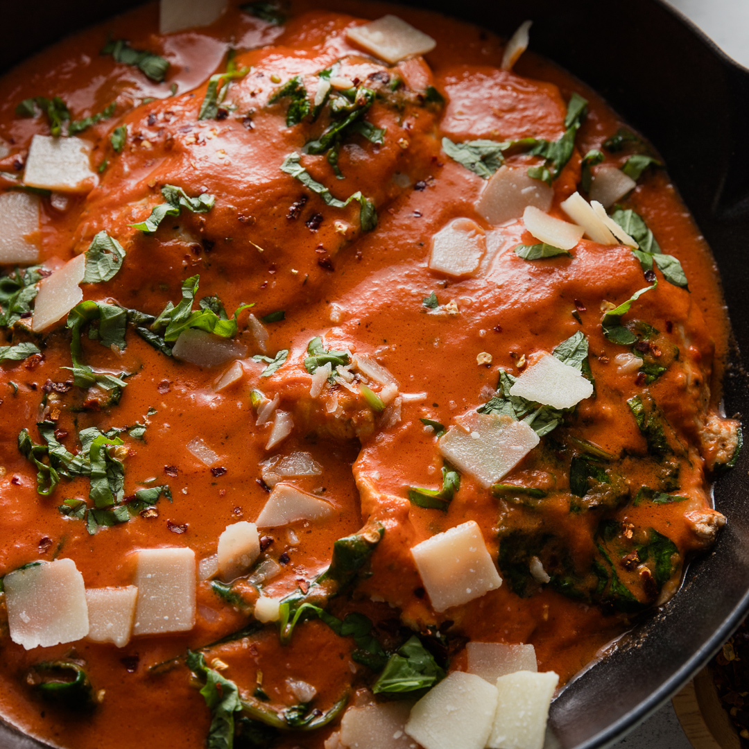 Creamy Tomato Skillet Chicken