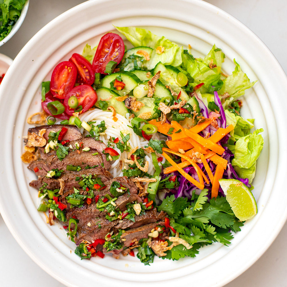 Crying Tiger Beef Noodle Salad