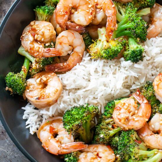 Sheet Pan Shrimp and Broccoli
