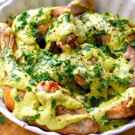 Chicken With Garlic Sauce