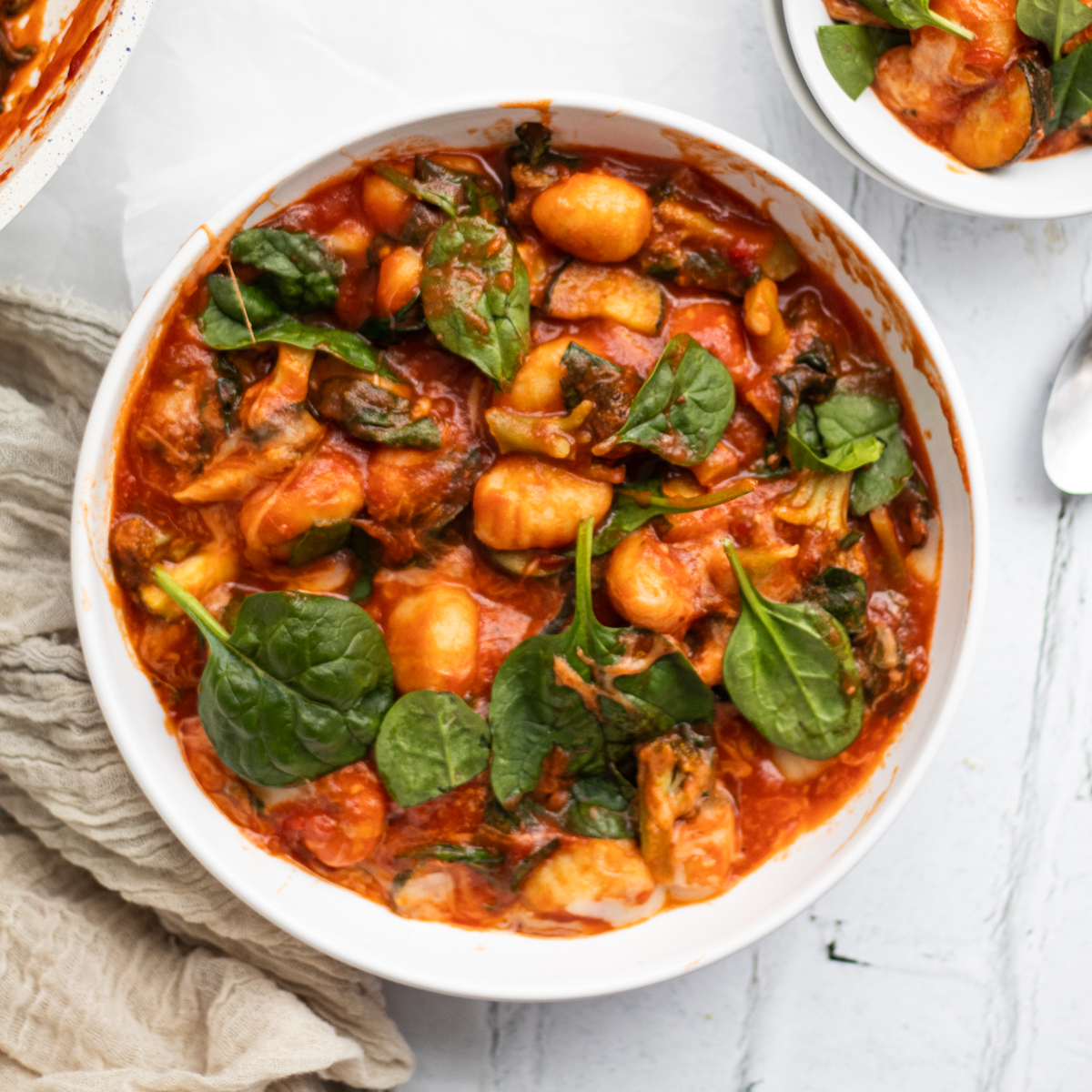 Gnocchi With Zucchini and Spinach