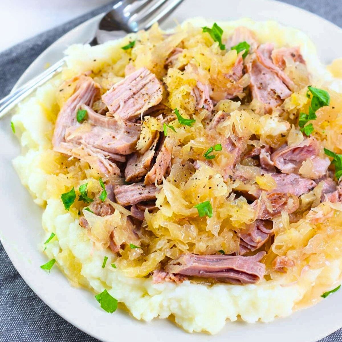Instant Pot Pork & Sauerkraut