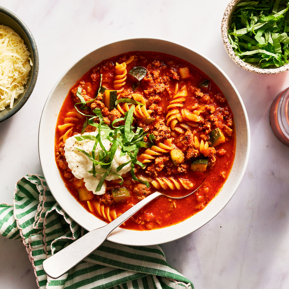 Healthy Lasagna Soup