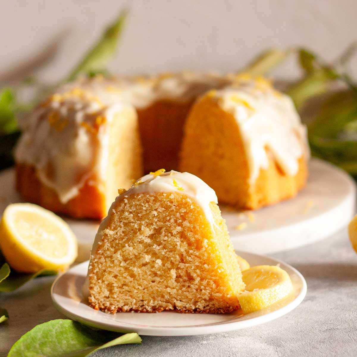 Lemon Bundt Cake with Glaze