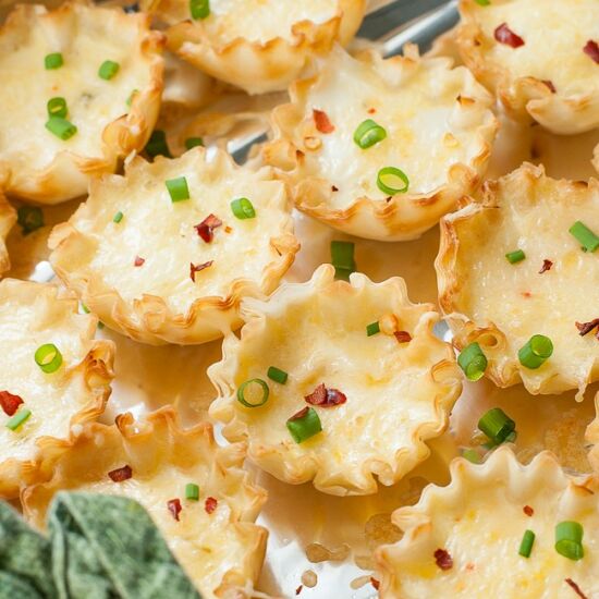 Mini Phyllo Quiche Cups