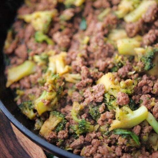 Mongolian Ground Beef with Broccoli