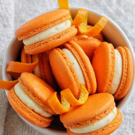 Orange Creamsicle Macarons