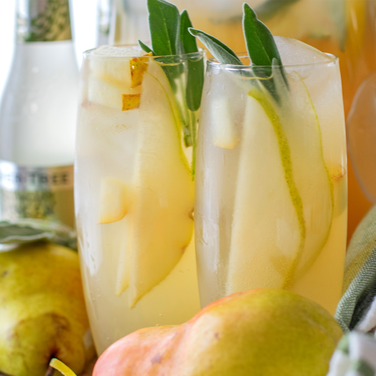 Pear Ginger Sage Sparkler