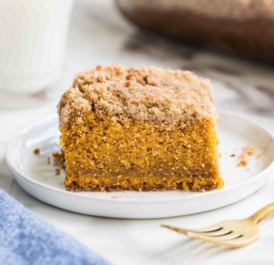 Pumpkin Crumb Cake with Cinnamon