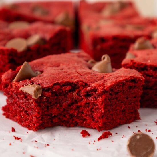 Red Velvet Cake Mix Brownies