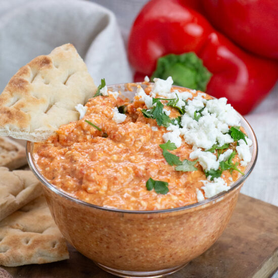Roasted Red Pepper and Feta Dip