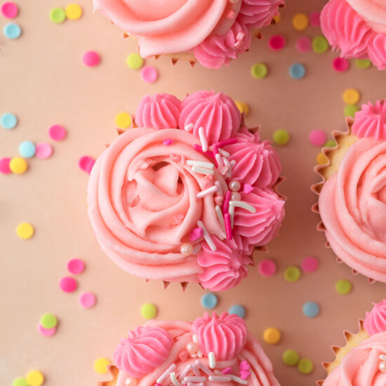 Small Batch Valentine Cupcakes