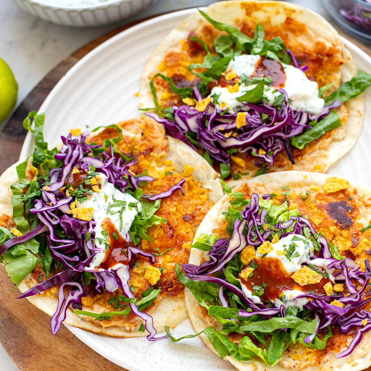 Smashed Chicken Tacos