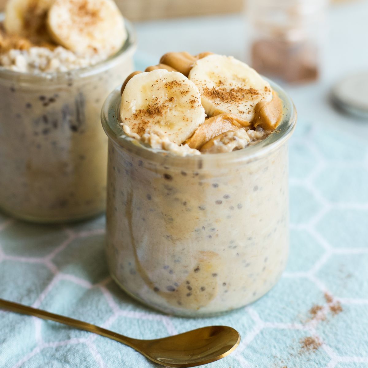 Banana Peanut Butter Overnight Oats