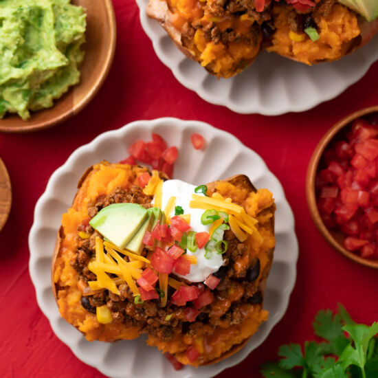 Taco Stuffed Sweet Potatoes