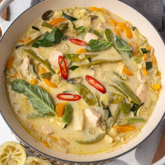 Lighter Thai Green Chicken Curry