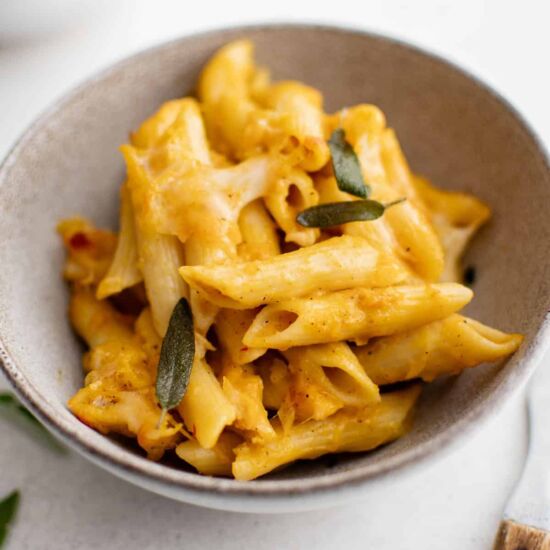 Three Cheese Pumpkin Baked Penne
