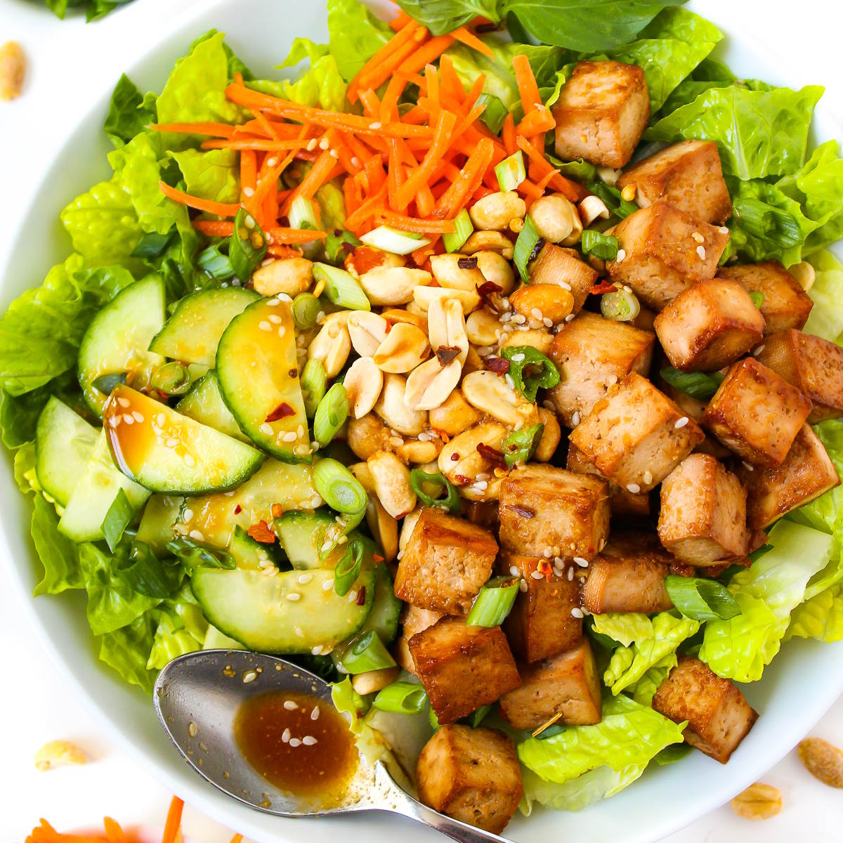 Tofu Salad with Savory Dressing