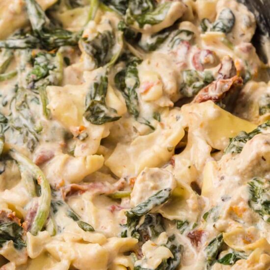 Crockpot Chicken Tortellini