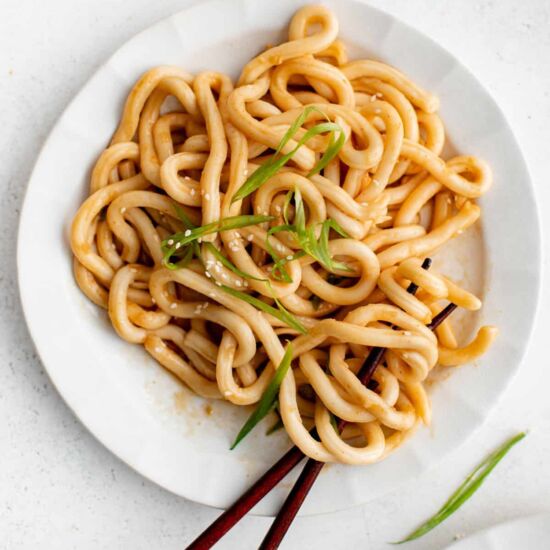 Sesame Garlic Udon Noodles