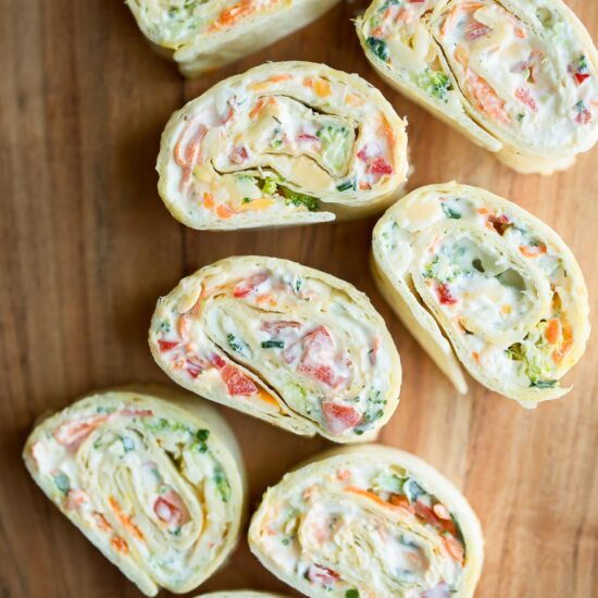 Vegetarian Tortilla Roll Ups