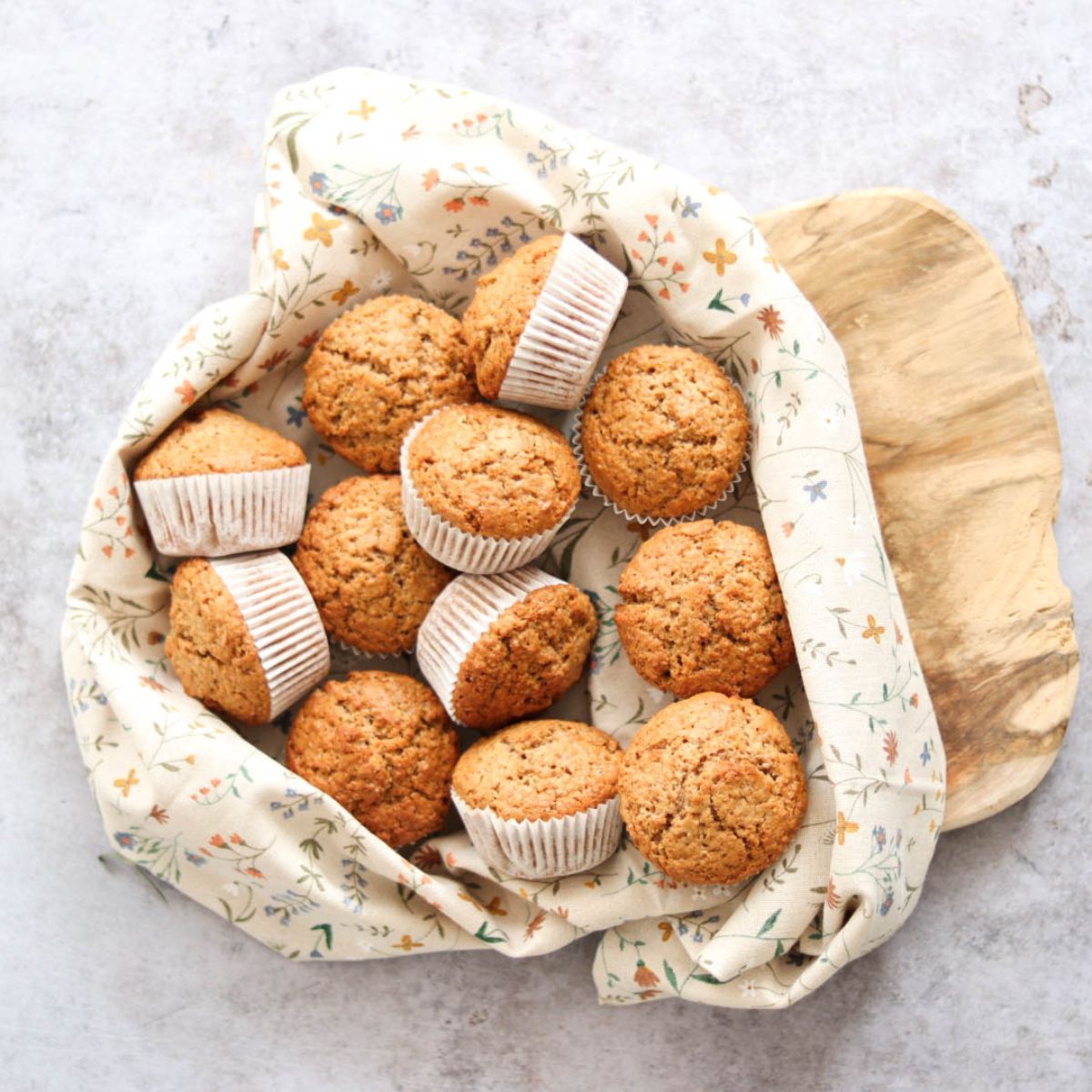 Whole Wheat Sourdough Muffins