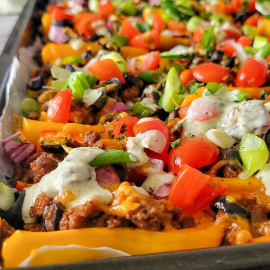 Loaded Bell Pepper Nachos