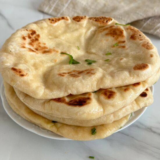 Easy 2-Ingredient Naan with Yogurt