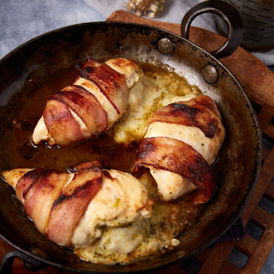Bacon Wrapped Stuffed Chicken
