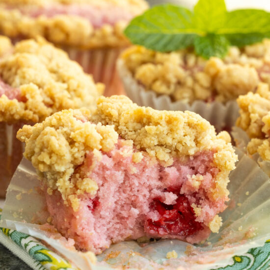 Cake Mix Cherry Muffins