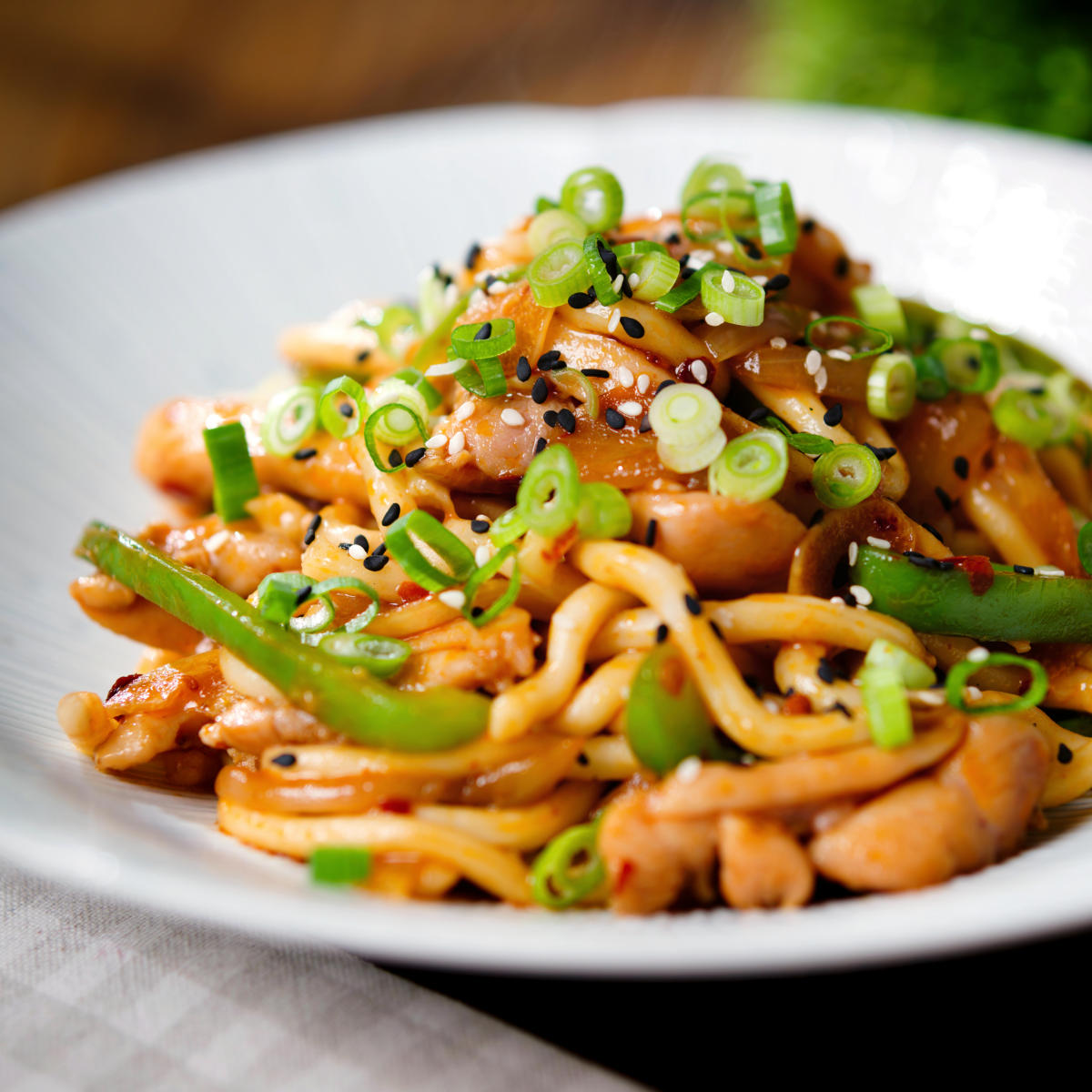 Garlic, Chicken Udon Noodle