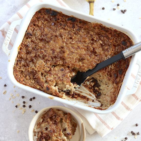 Banana Chocolate Chip Baked Oatmeal