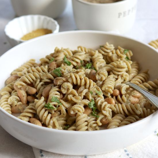 Creamy Vegan Pesto Pasta