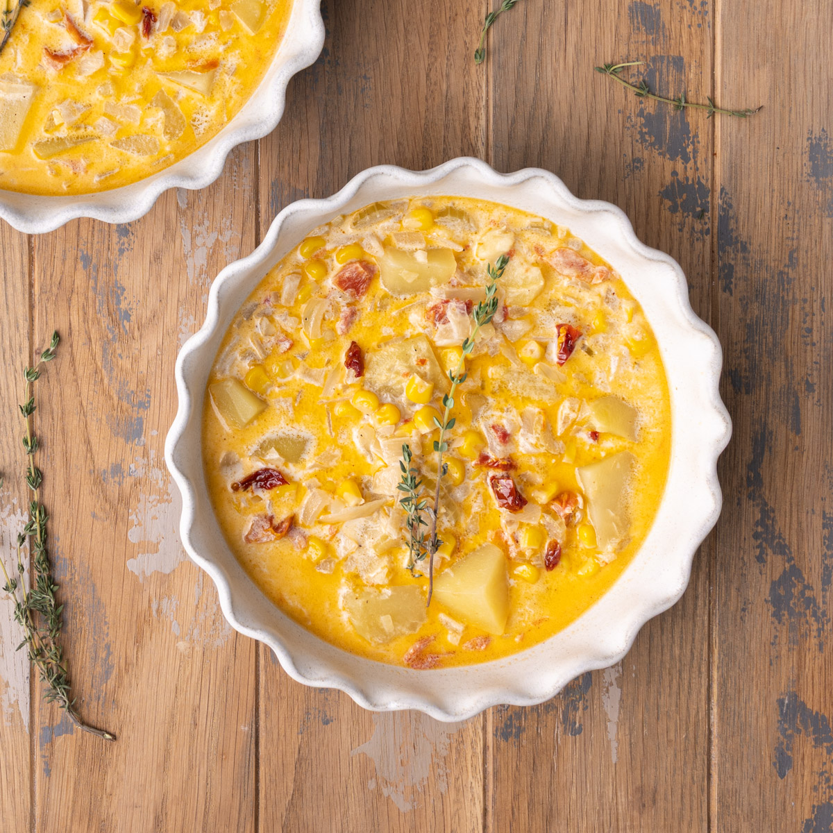 Simple Corn Chowder with Potatoes