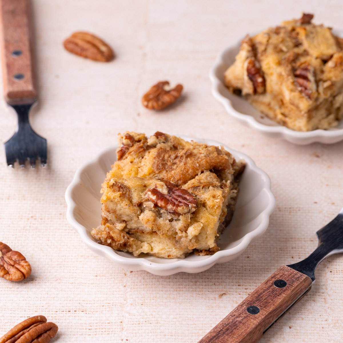 Gooey Pecan Pie Bread Pudding