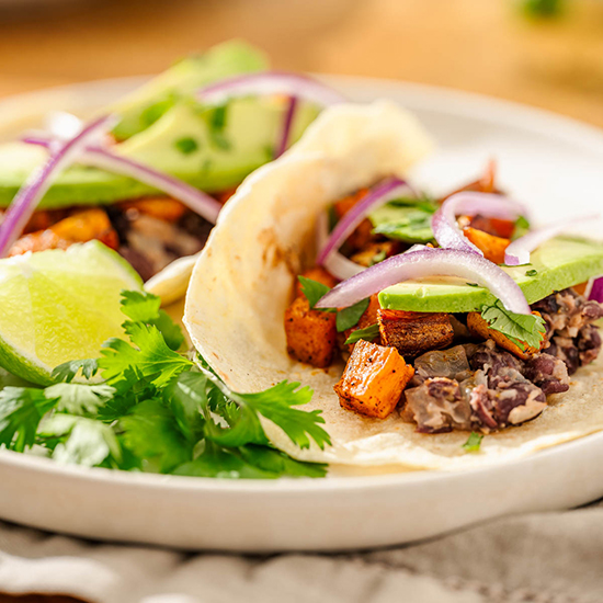 Sweet Potato + Black Bean Tacos
