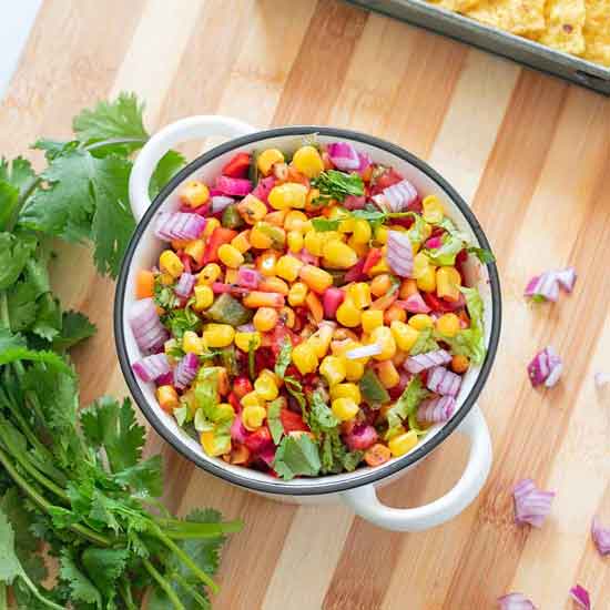 Pan-roasted Corn Salsa