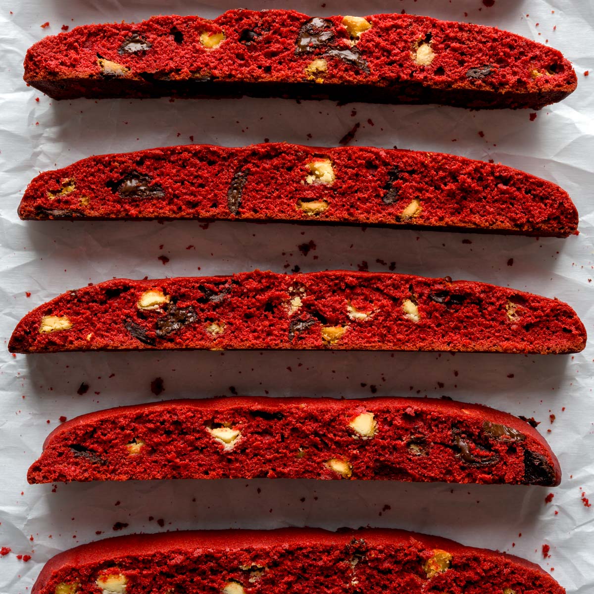 Red Velvet Chocolate Biscotti