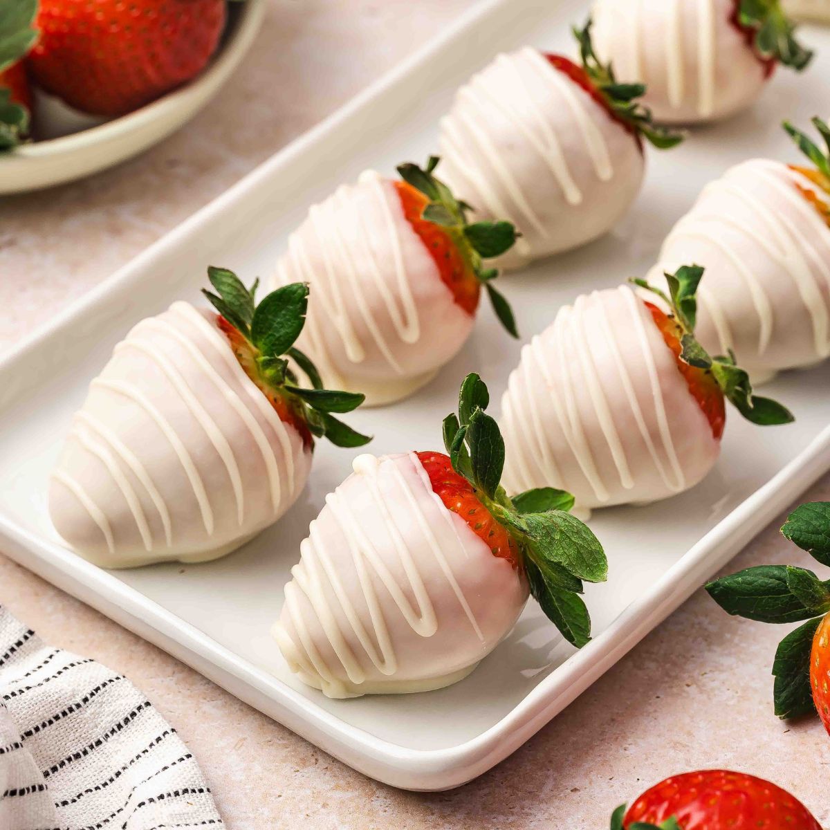 White Chocolate Strawberries