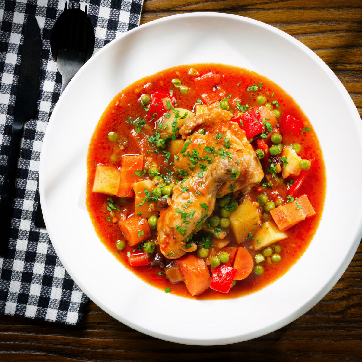 Filipino Chicken Afritada Stew