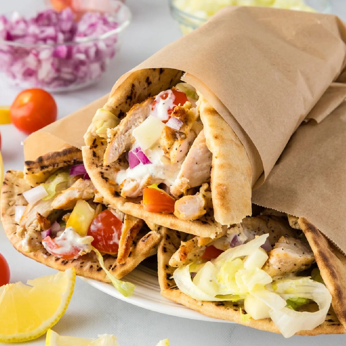 Greek Chicken Wraps