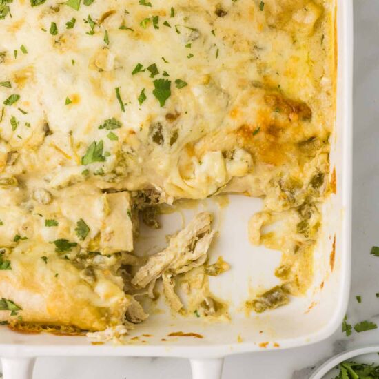 Green Chile Chicken Enchiladas