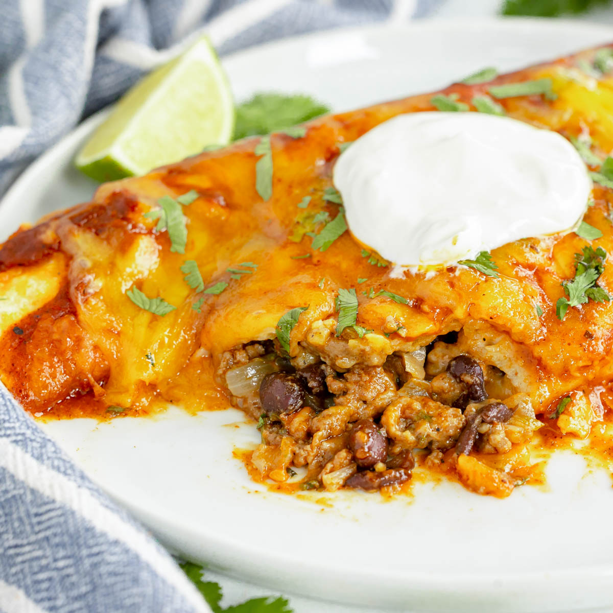 Ground Beef Enchiladas