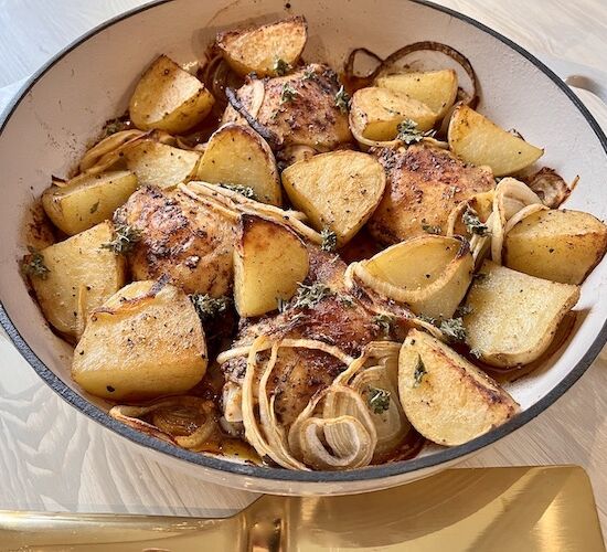Roasted Chicken Thighs and Potatoes