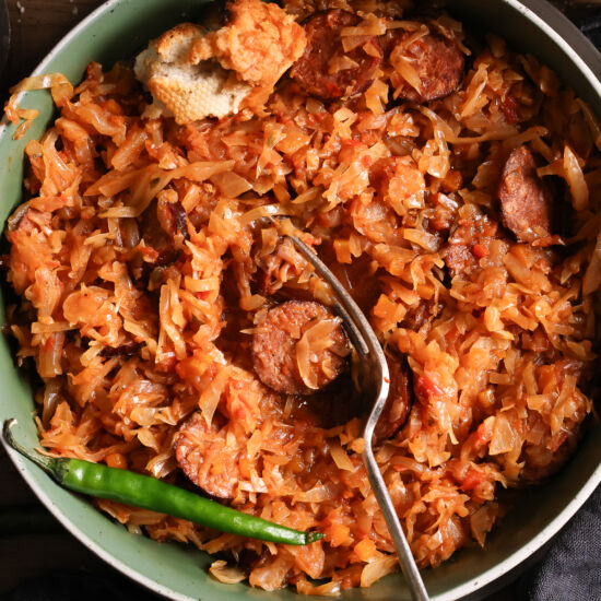 Hearty Cabbage & Sausage Casserole