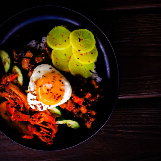 Tofu and Mushroom Bibimbap